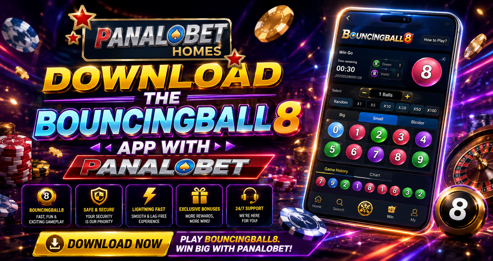 Download the Bouncingball8 App with Panalobet